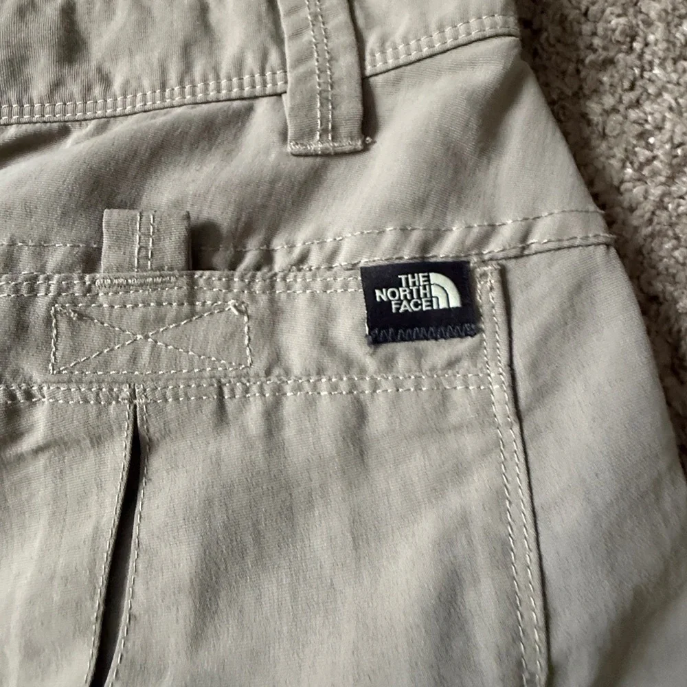 The North Face Tan Cargo Shorts with Relaxed Fit
